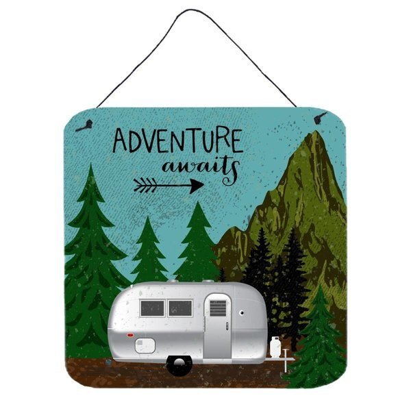 Airstream Camper Adventure Awaits Wall or Door Hanging Prints, Carolines Treasures, Mfr#: CA71871